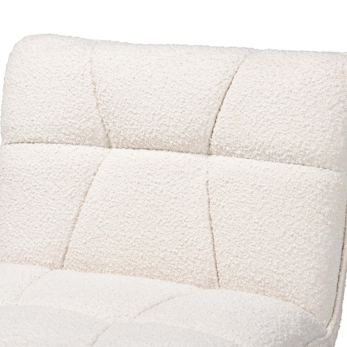 Modern European furniture - Cream Boucle Japandi Accent Chair - www.oroa.com