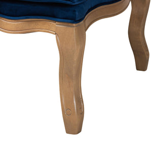Modern European furniture - Blue Fabric Accent Chair - www.oroa.com