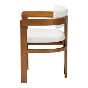 Cream Boucle Dining Chair | Bali Loom Carice | Oroa.com