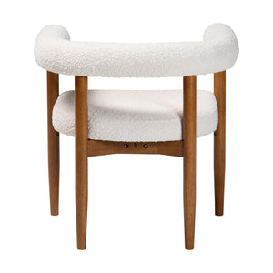 Modern European furniture - Cream Boucle Dining Chair - www.oroa.com