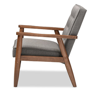 Button Tufted Lounge Chair | Bali Loom Sorrento 1 | Oroa.com