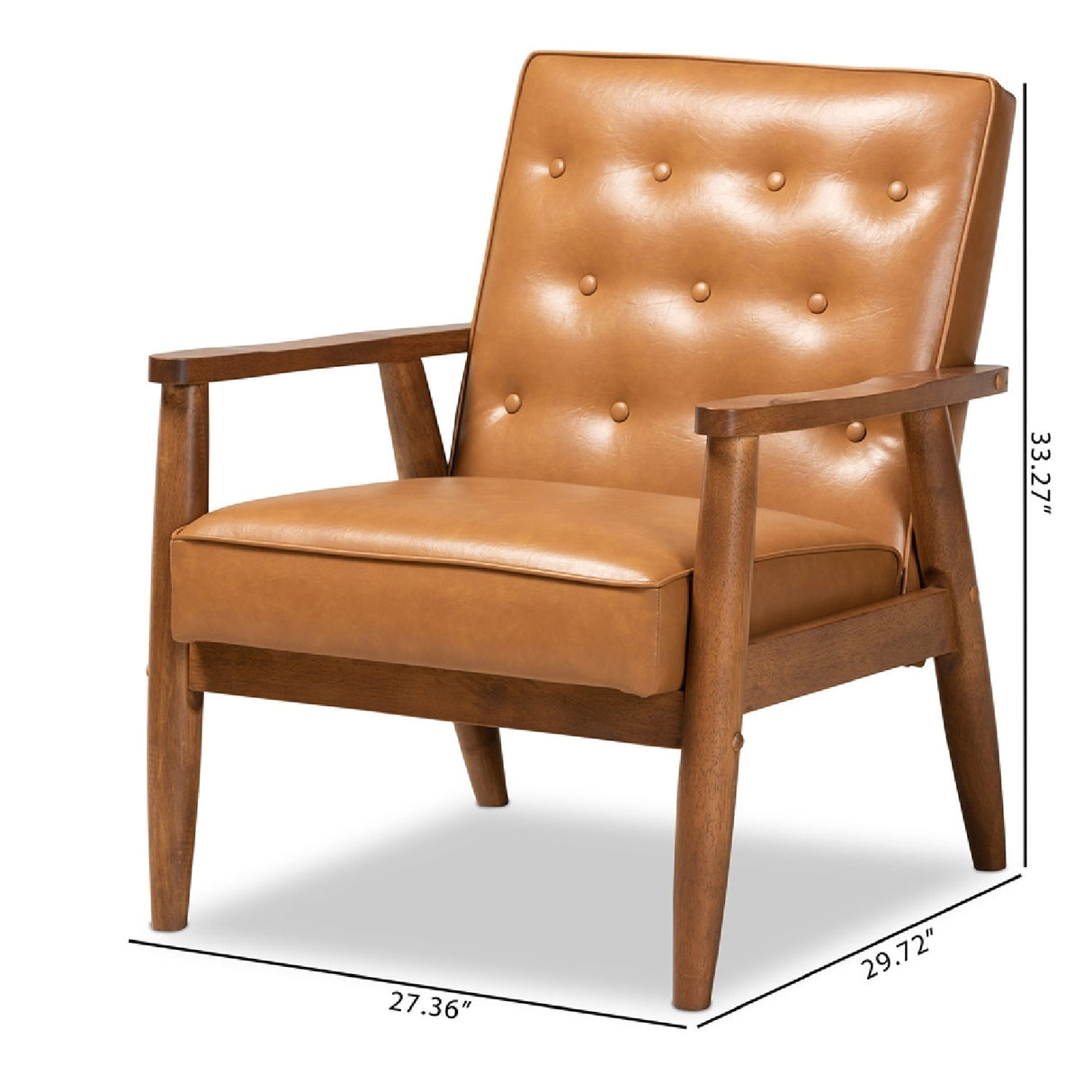 Button Tufted Lounge Chair | Bali Loom Sorrento | Oroa.com