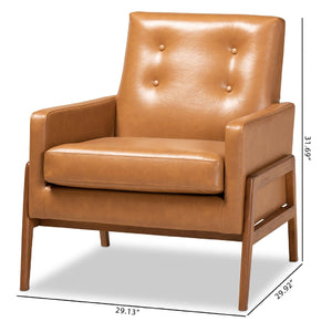 Button Tufted Back Lounge Chair | Bali Loom Perris | Oroa.com