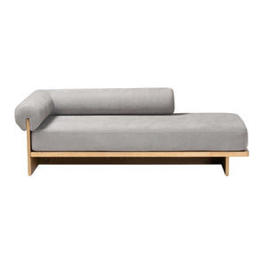 Gray Left-Arm Chaise Lounge | Bali Loom Bertille