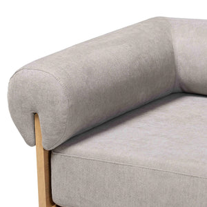 Gray Left-Arm Chaise Lounge | Bali Loom Bertille