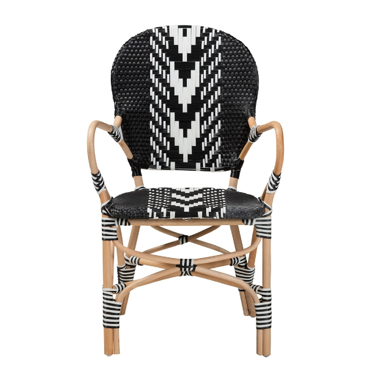 Modern European furniture - Two Toned Weaving Dining Chair - www.oroa.com