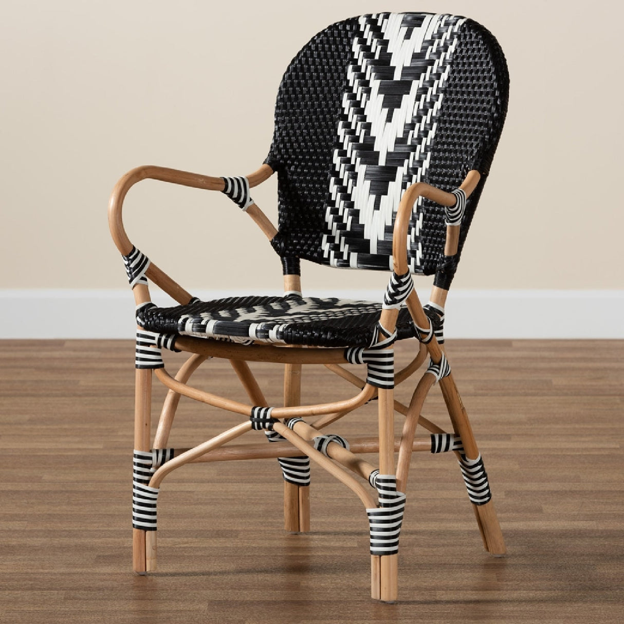 Modern European furniture - Two Toned Weaving Dining Chair - www.oroa.com