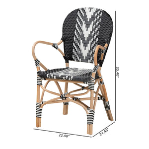 Modern European furniture - Two Toned Weaving Dining Chair - www.oroa.com
