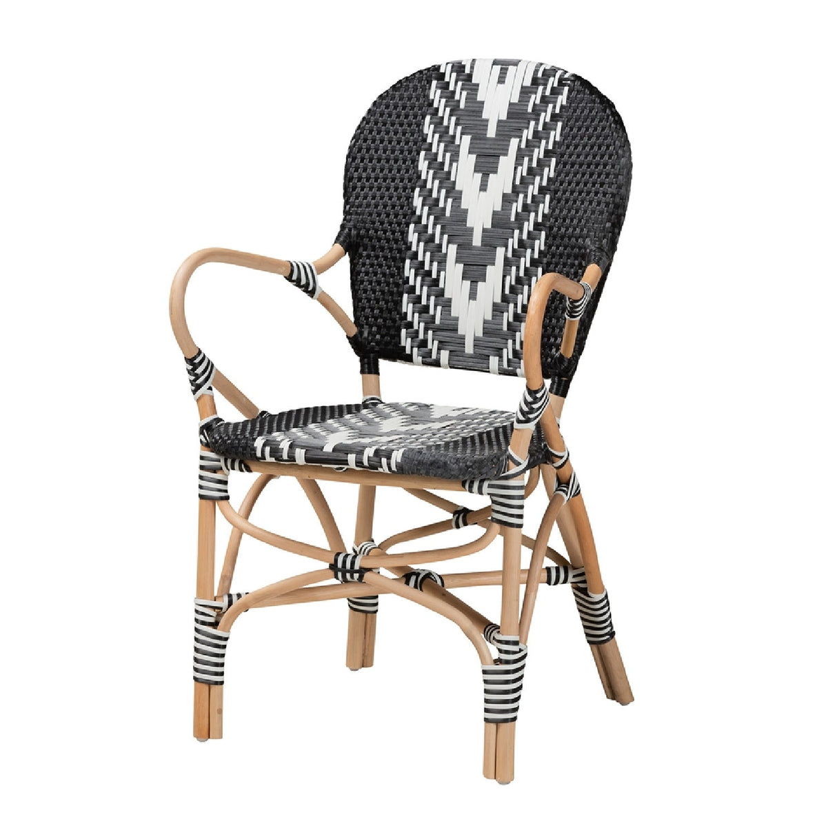 Modern European furniture - Two Toned Weaving Dining Chair - www.oroa.com