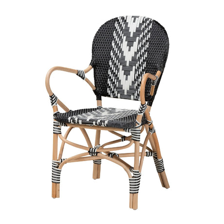 Modern European furniture - Two Toned Weaving Dining Chair - www.oroa.com
