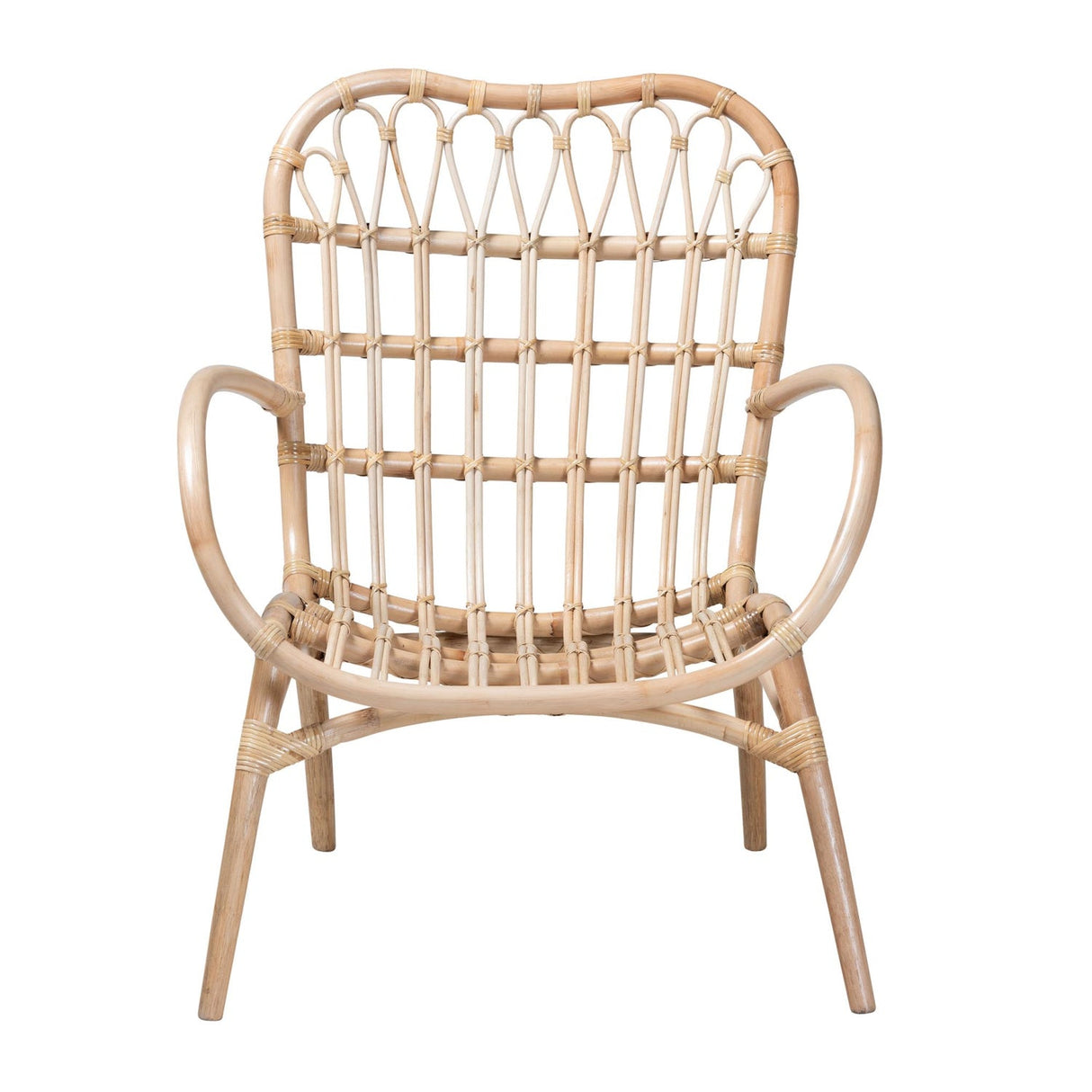 Modern European furniture - Rattan Openwork Bohemian Lounge Chair - www.oroa.com