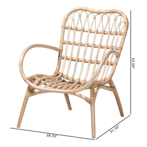 Modern European furniture - Rattan Openwork Bohemian Lounge Chair - www.oroa.com