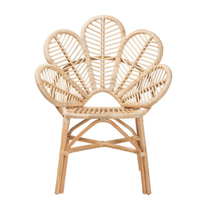 Modern European furniture - Flower Inspired Rattan Accent Chair - www.oroa.com