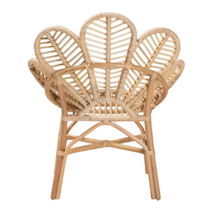 Modern European furniture - Flower Inspired Rattan Accent Chair - www.oroa.com
