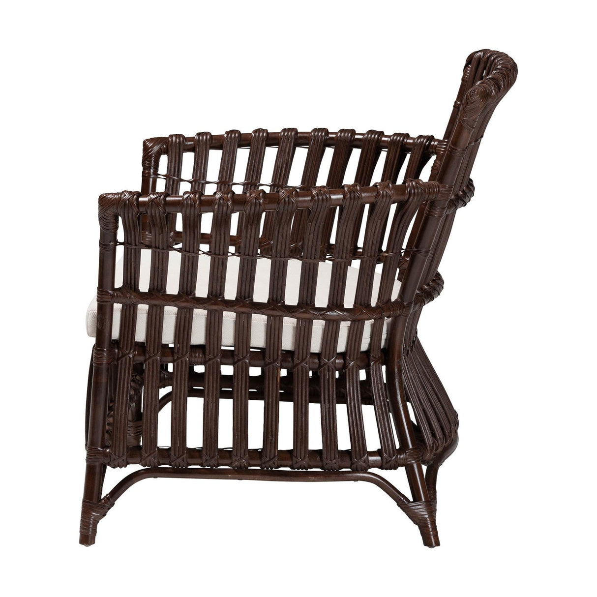 Modern European furniture - Dark Brown Bohemian Accent Chair - www.oroa.com