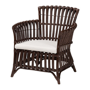 Modern European furniture - Dark Brown Bohemian Accent Chair - www.oroa.com