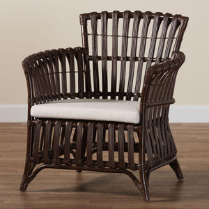 Modern European furniture - Dark Brown Bohemian Accent Chair - www.oroa.com