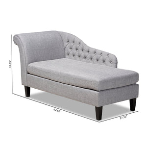 Tufted Fabric Chaise Lounge | Bali Loom Florent | Oroa.com