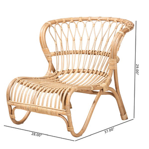 Modern European furniture - Rattan Openwork Accent Chair - www.oroa.com