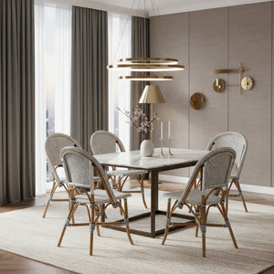 Modern European furniture - White Weaving Indoor Outdoor Bistro Chair - www.oroa.com