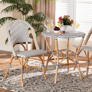 Modern European furniture - White Weaving Indoor Outdoor Bistro Chair - www.oroa.com