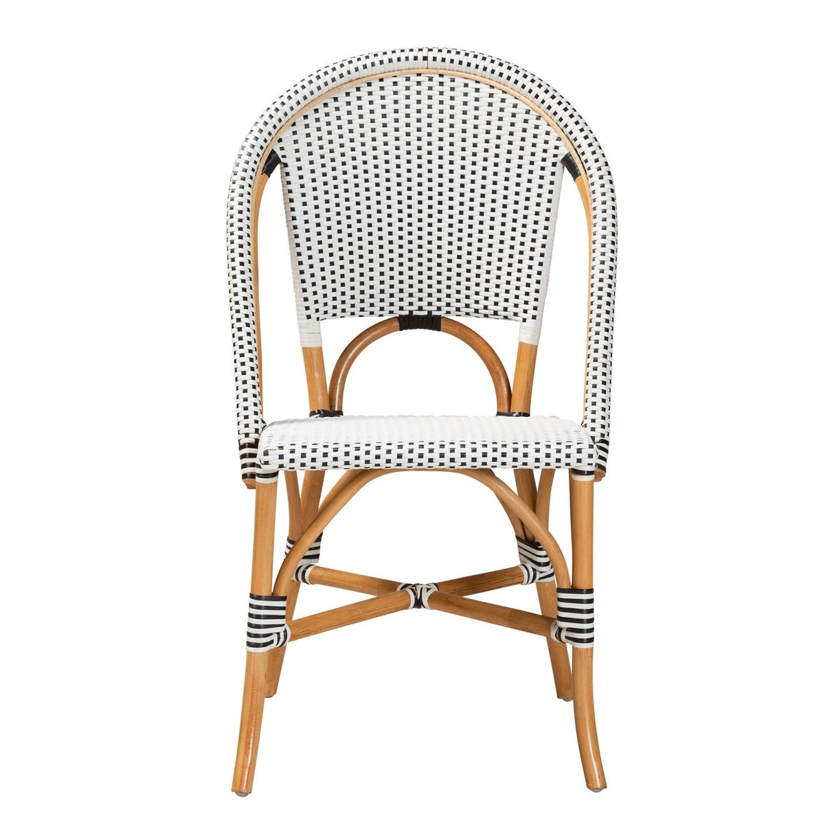 Modern European furniture - White Weaving Indoor Outdoor Bistro Chair - www.oroa.com