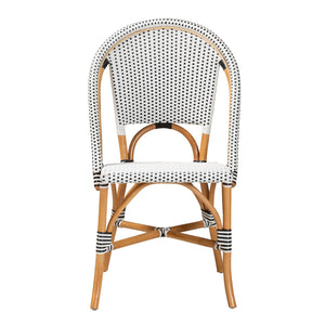 Modern European furniture - White Weaving Indoor Outdoor Bistro Chair - www.oroa.com