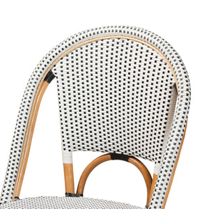 Modern European furniture - White Weaving Indoor Outdoor Bistro Chair - www.oroa.com