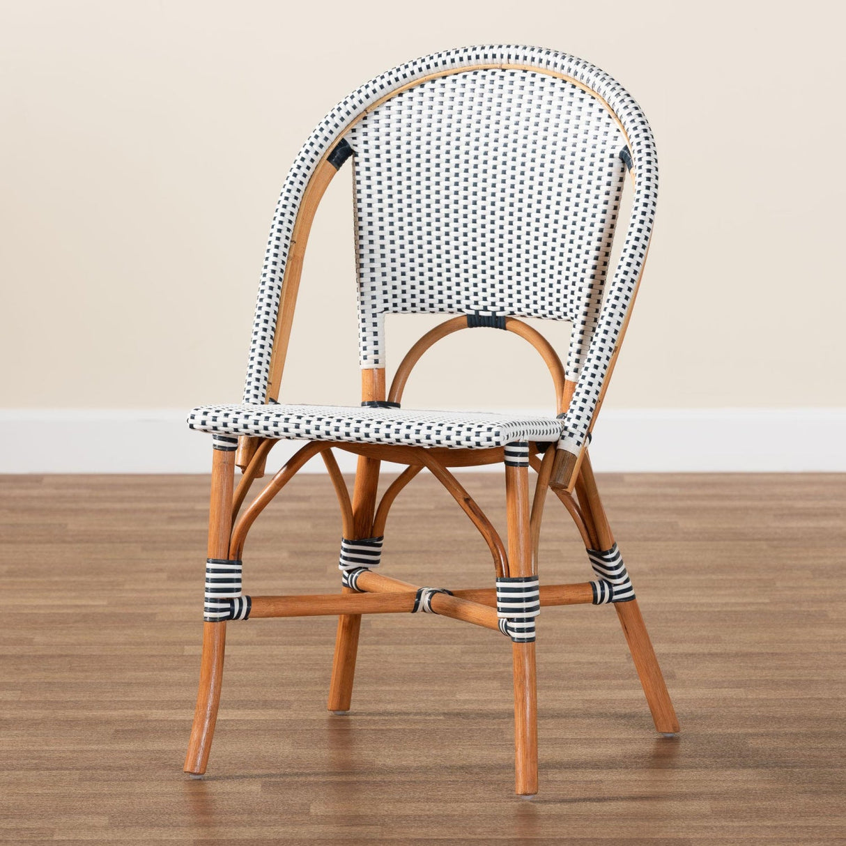 Modern European furniture - Two Toned Weaving Indoor Outdoor Bistro Chair - www.oroa.com
