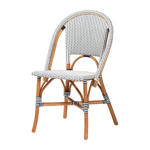 Modern European furniture - Two Toned Weaving Indoor Outdoor Bistro Chair - www.oroa.com
