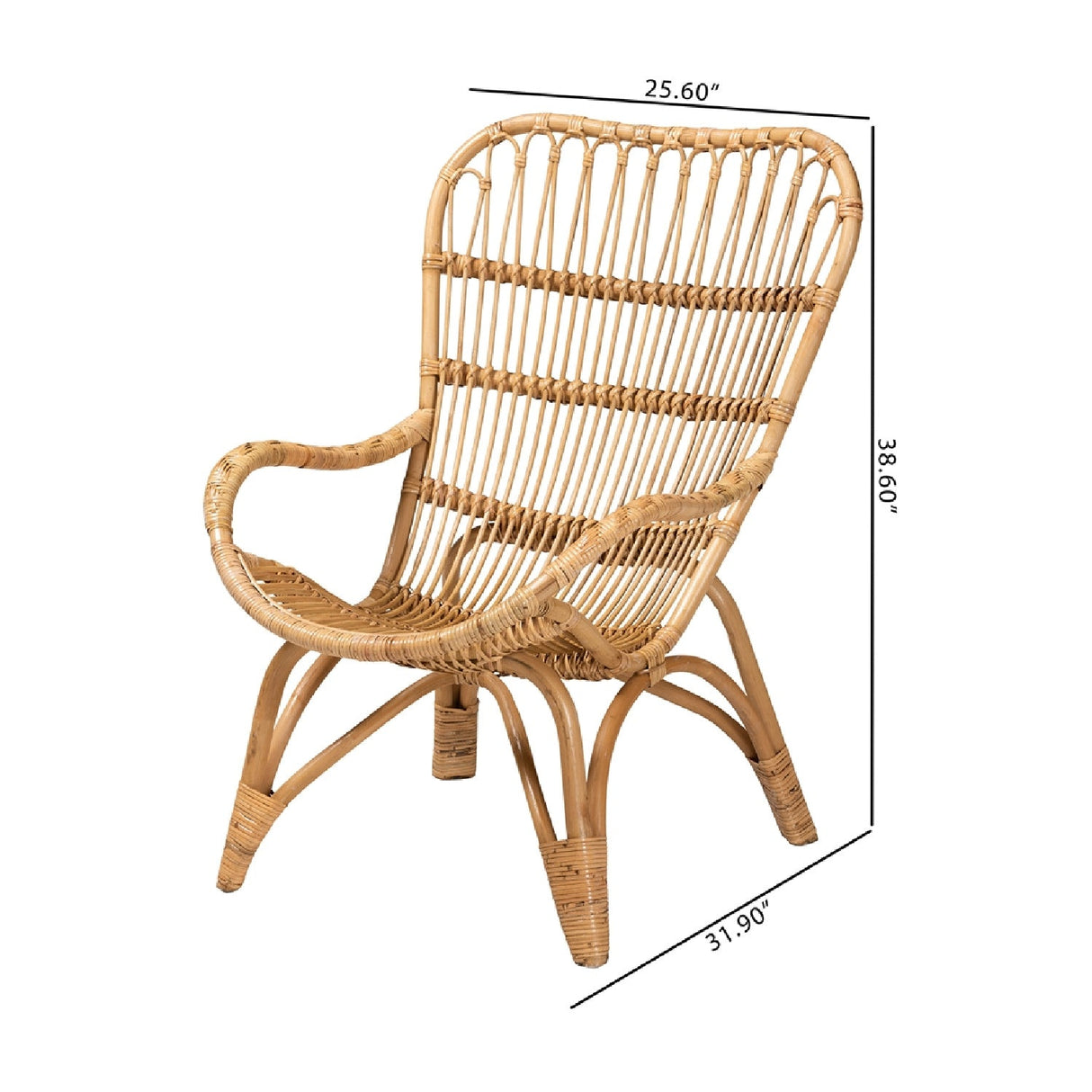 Modern European furniture - Rattan Modern Bohemian Lounge Chair - www.oroa.com