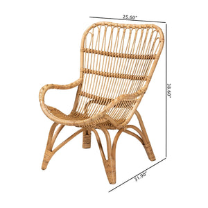 Modern European furniture - Rattan Modern Bohemian Lounge Chair - www.oroa.com