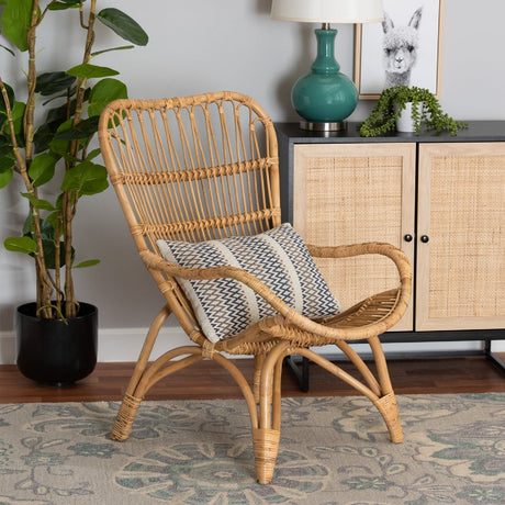 Modern European furniture - Rattan Modern Bohemian Lounge Chair - www.oroa.com