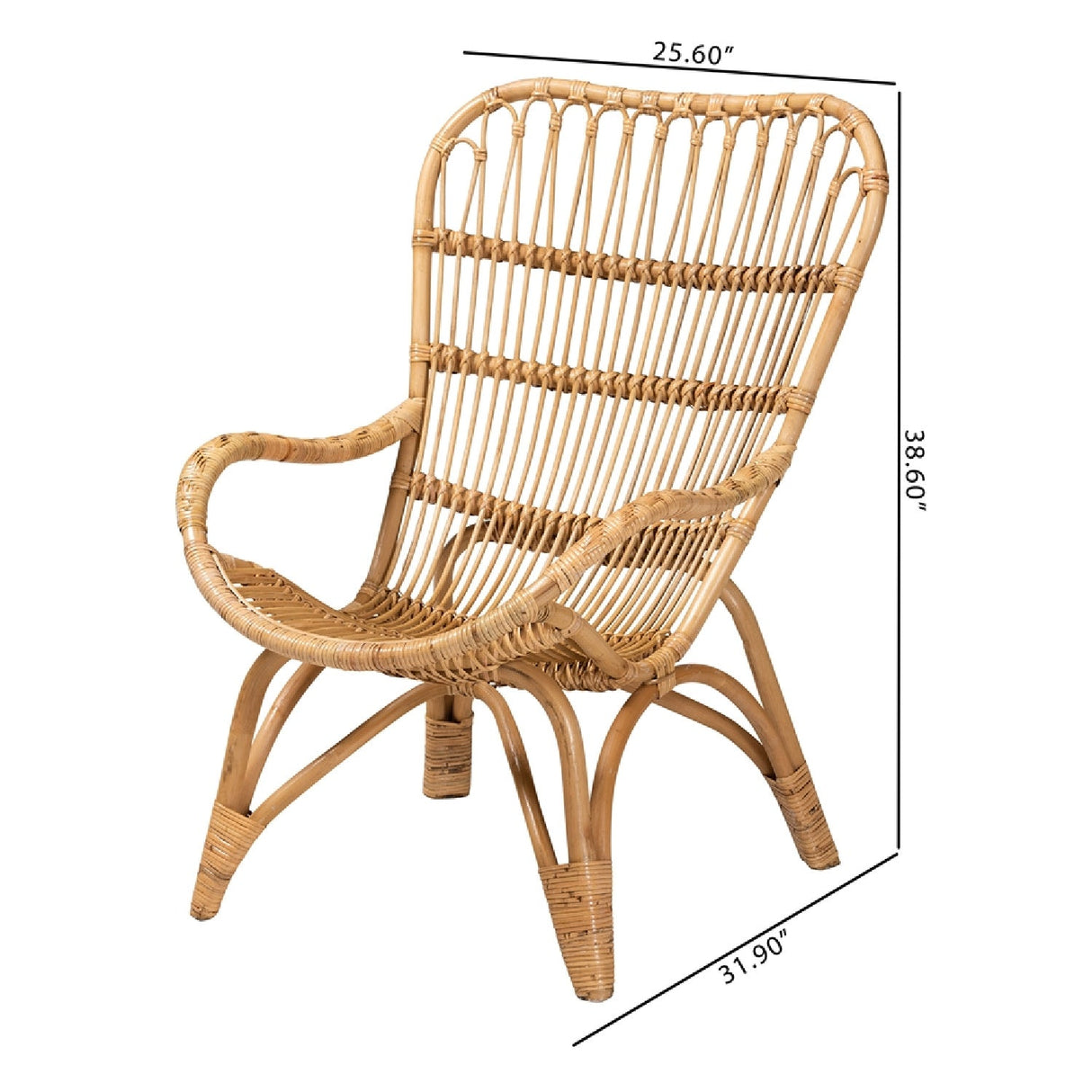 Modern European furniture - Rattan Modern Bohemian Lounge Chair - www.oroa.com