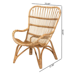 Modern European furniture - Rattan Modern Bohemian Lounge Chair - www.oroa.com