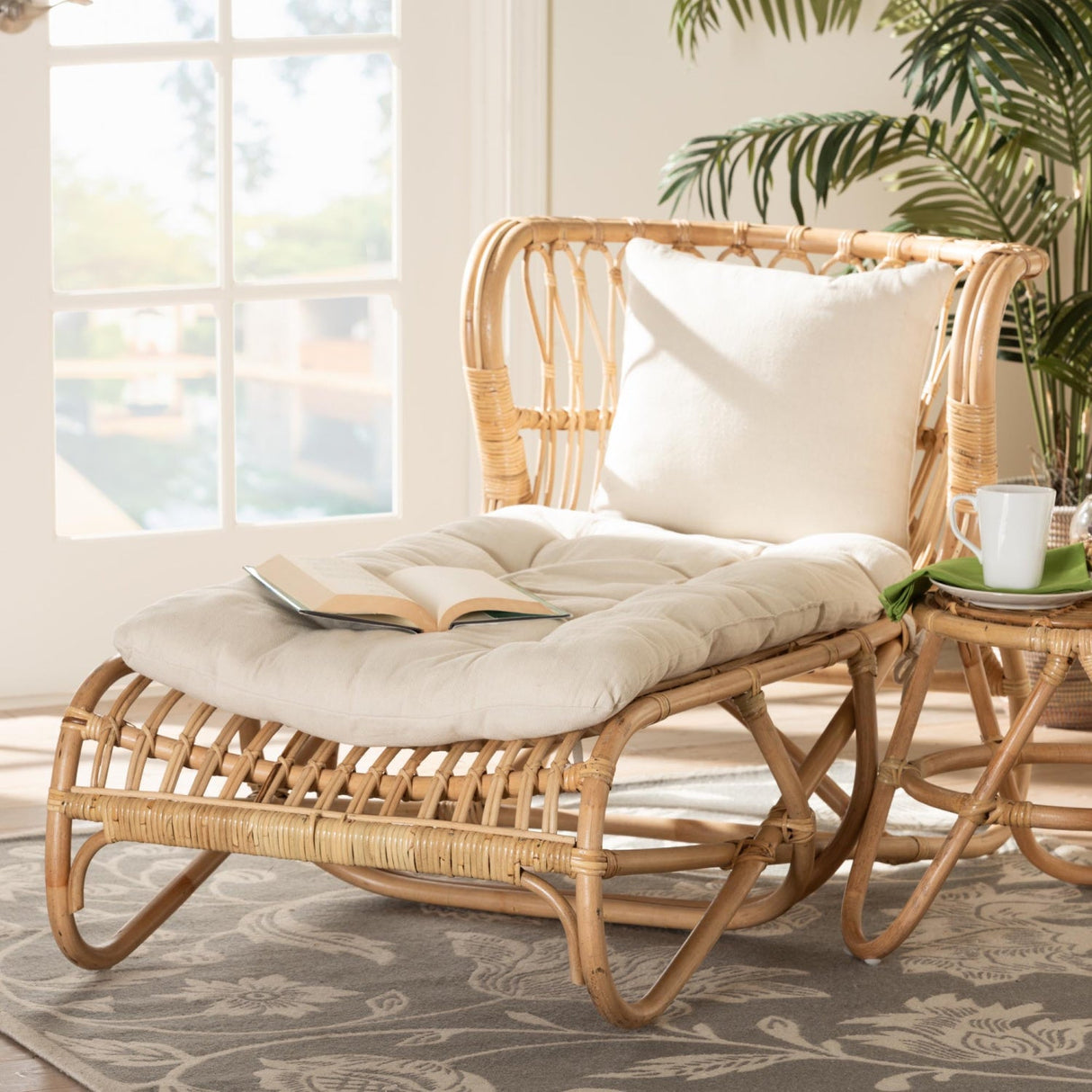   Modern European furniture - Brown Rattan Chaise Lounge - www.oroa.com | Oroa.com
