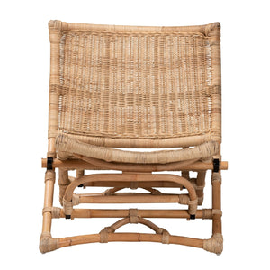 Modern European furniture - Natural Rattan Foldable Lounge Chair - www.oroa.com