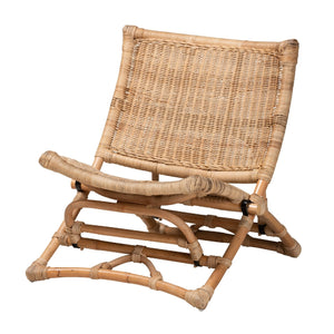 Modern European furniture - Natural Rattan Foldable Lounge Chair - www.oroa.com