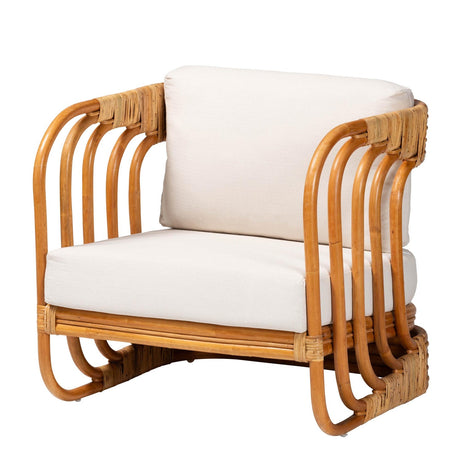 Modern European furniture - Modern Indoor Outdoor Boho Rattan Lounge Chair- www.oroa.com
