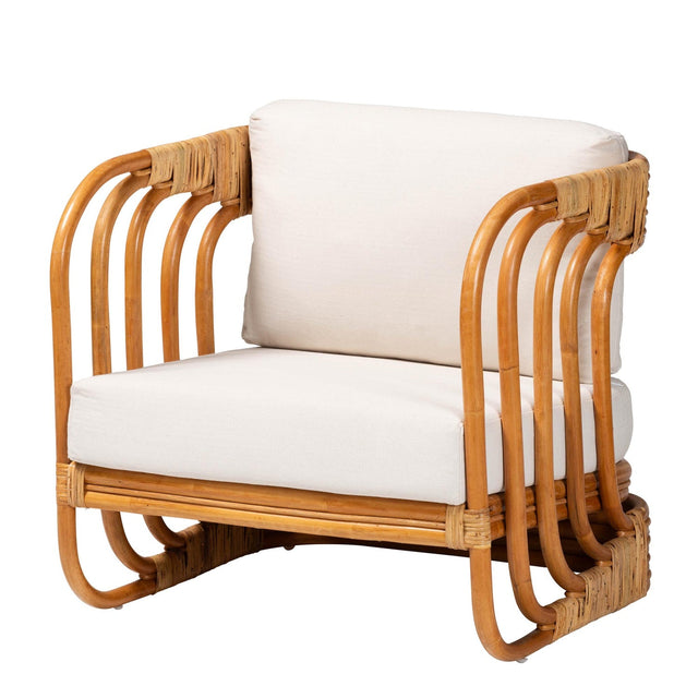 Modern European furniture - Modern Indoor Outdoor Boho Rattan Lounge Chair- www.oroa.com
