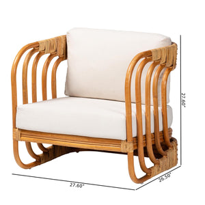 Modern European furniture - Modern Indoor Outdoor Boho Rattan Lounge Chair- www.oroa.com