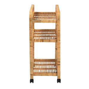 Modern European furniture - Rattan Wrapped Kitchen Cart - www.oroa.com