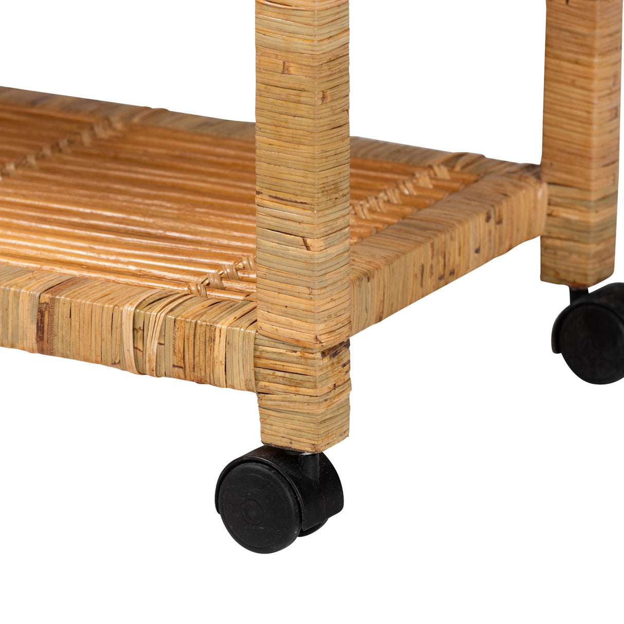 Modern European furniture - Rattan Wrapped Kitchen Cart - www.oroa.com