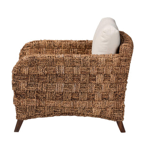 Woven Seagrass Bohemian Lounge Chair | Bali Loom Vevina | Oroa.com