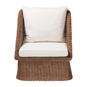 Braided Rattan Padded Lounge Chairs 2 | Bali Loom Derris | Oroa.com