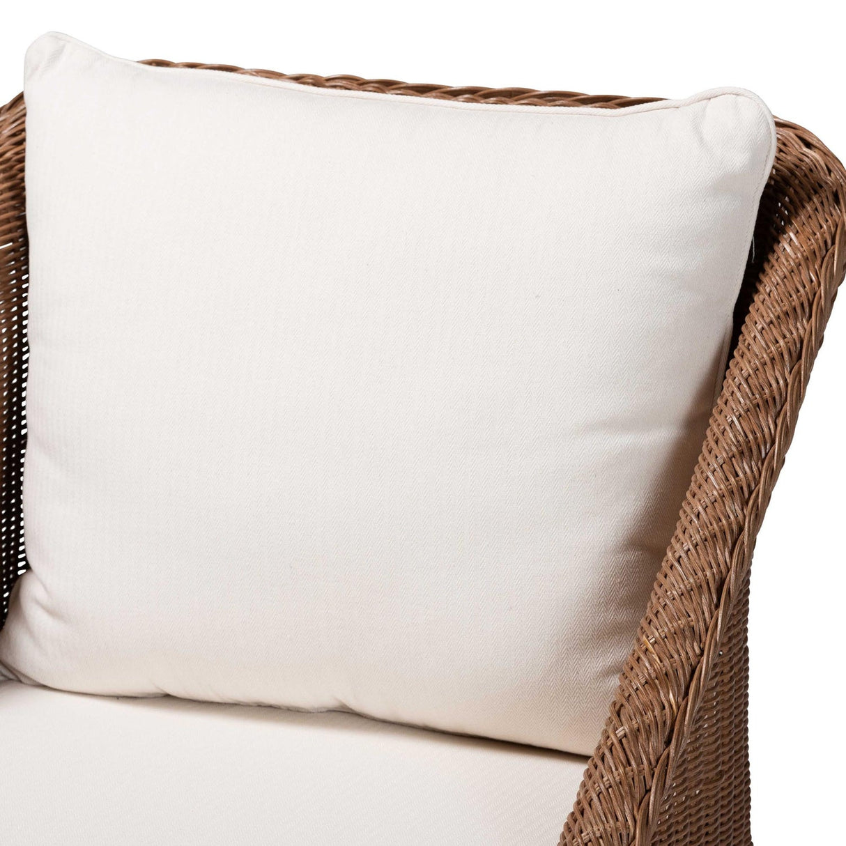 Braided Rattan Padded Lounge Chairs 2 | Bali Loom Derris | Oroa.com