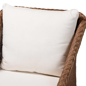 Brown Braided Rattan Accent Chair | Bali Loom Derris | Oroa.com