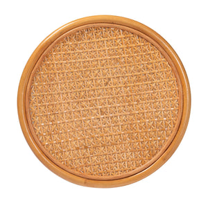 Woven Rattan Round End Table | Bali Loom Eldon | Oroa.com