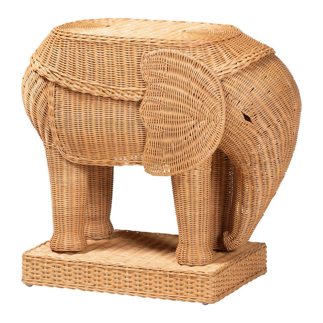 Modern European furniture - Rattan Elephant End Table - www.oroa.com