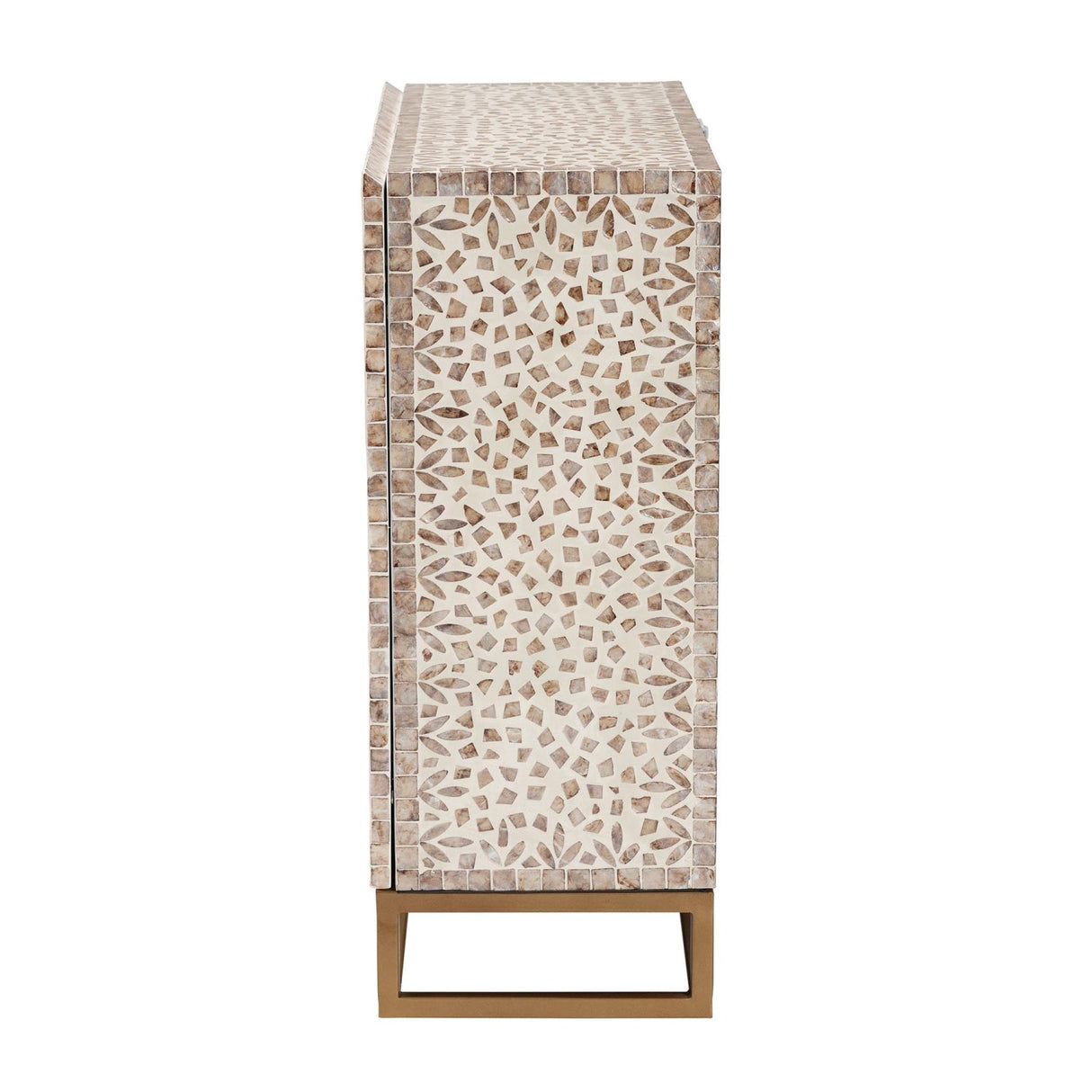 Modern European furniture - Floral Mother Of Pearl Cabinet - www.oroa.com